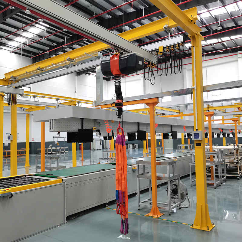 KBK轨道柔性钢性轻型轨悬挂起重机组合车间铝合金框架式电动行吊